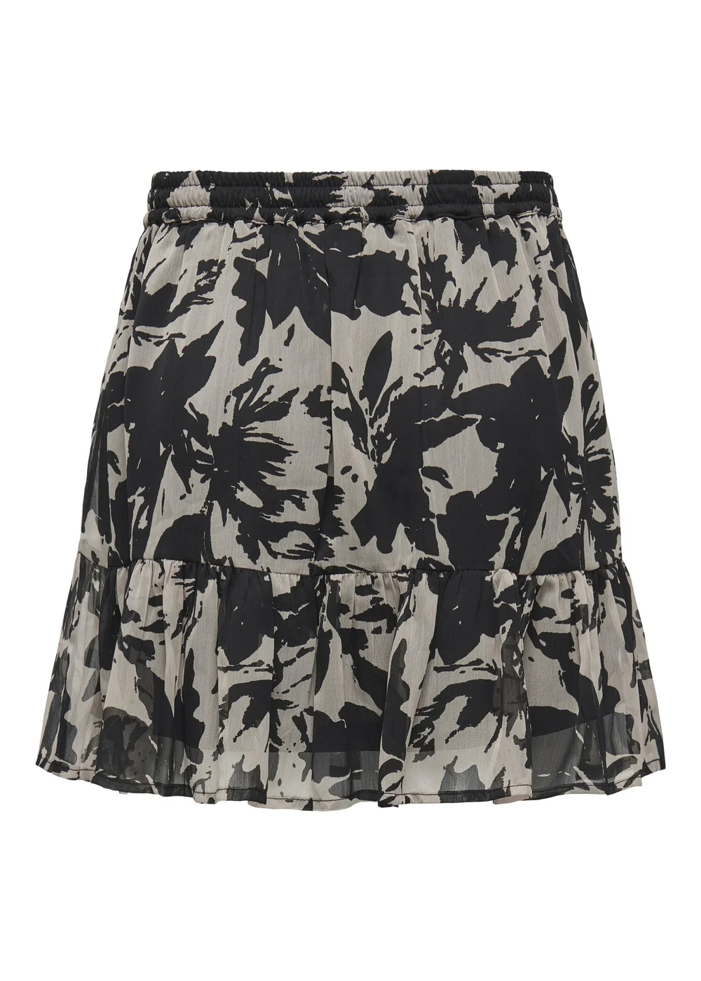JDY Grey Printed Mini Skirt - Size 8 Image 7