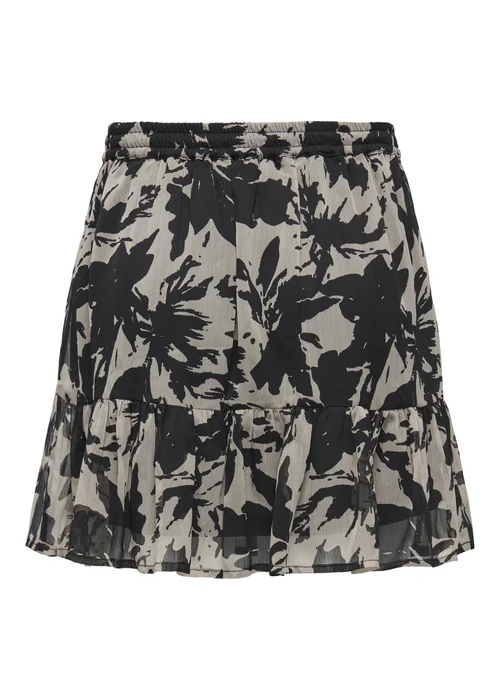 JDY Grey Printed Mini Skirt - Size 8 Image 7