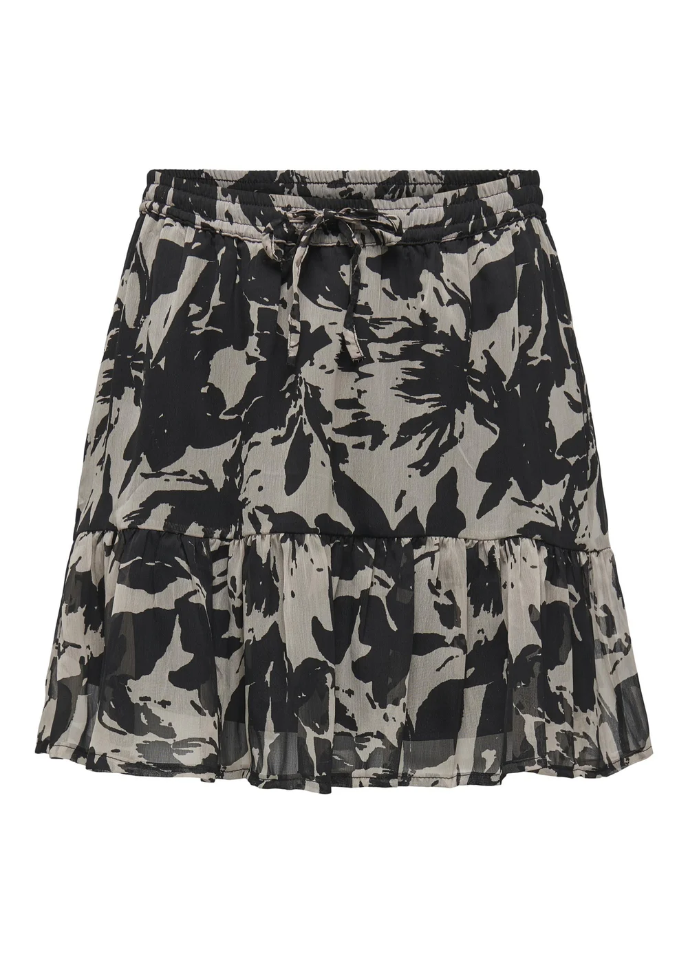 JDY Grey Printed Mini Skirt - Size 8 Image 6