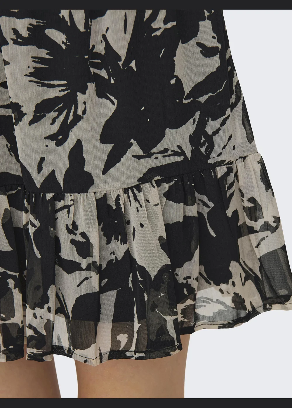 JDY Grey Printed Mini Skirt - Size 8 Image 5