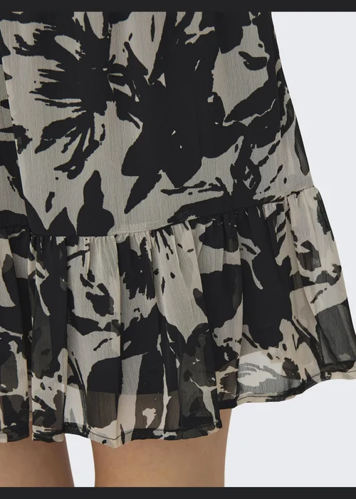 JDY Grey Printed Mini Skirt - Size 8 Image 5