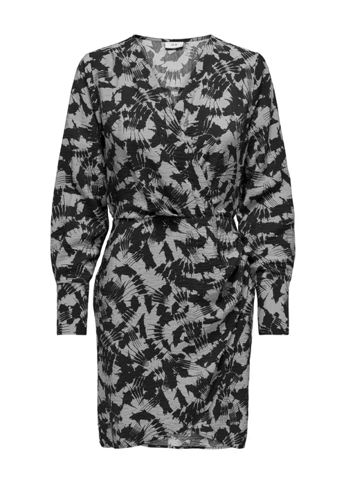 JDY Grey Wrap Dress - Size 8 Image 7