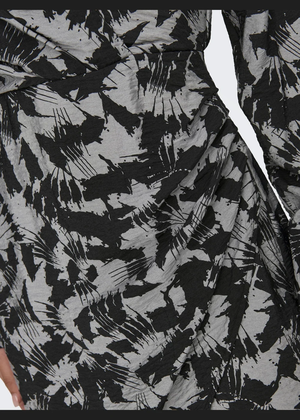 JDY Grey Wrap Dress - Size 8 Image 6