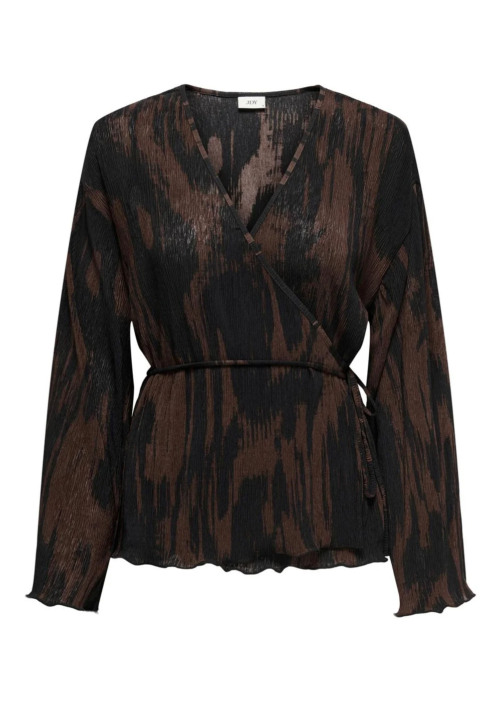 JDY Black Wrap Blouse - 8 Image 1