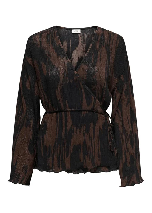 JDY Black Wrap Blouse - 8 Image 1