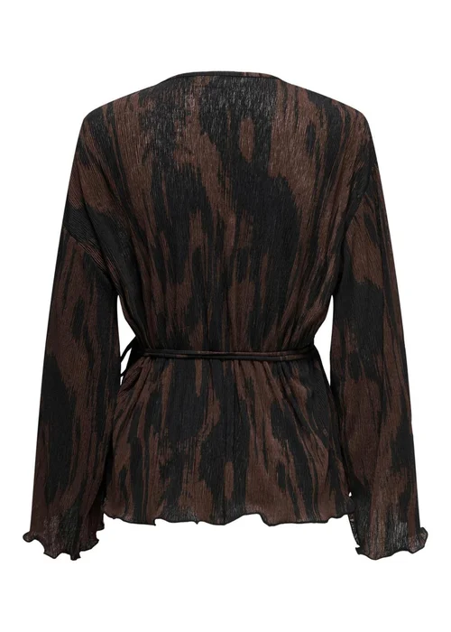 JDY Black Wrap Blouse - 8 Image 2