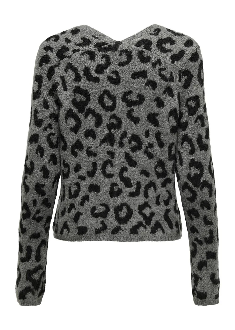 JDY Grey Leopard Knitted Jumper - 10 Image 2