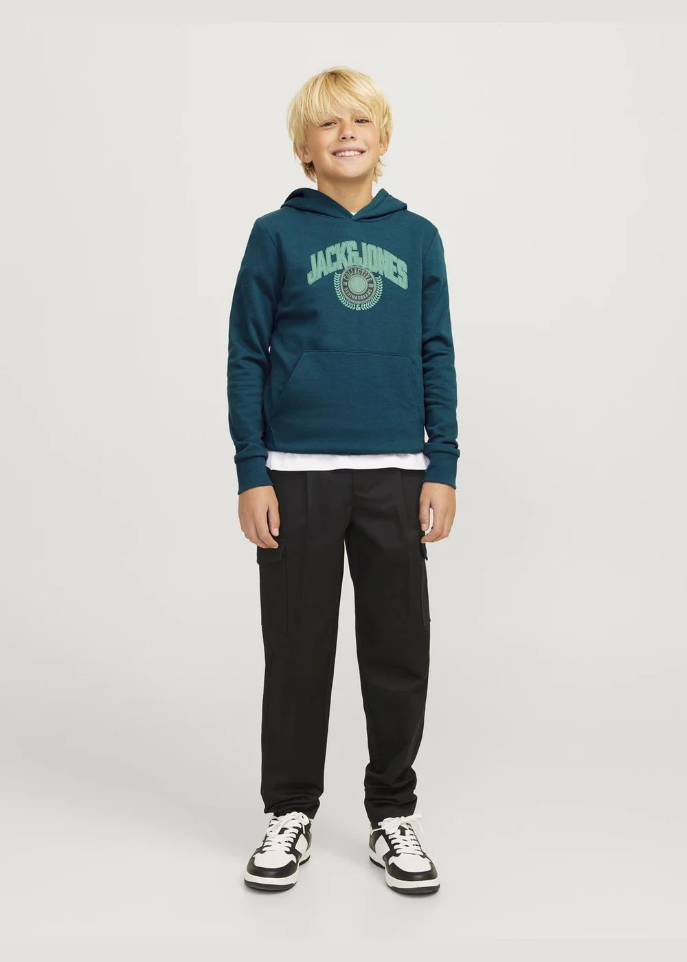 Jack & Jones Kids Teal Hoodie (10-16yrs) - 8 Yrs Image 1