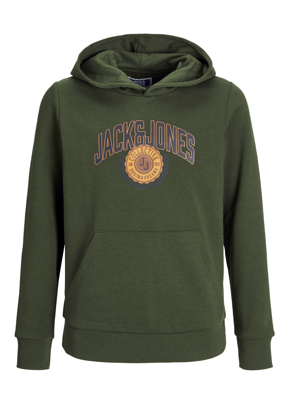Jack & Jones Kids Khaki Hoodie (10-16yrs) - 8 Yrs Image 1
