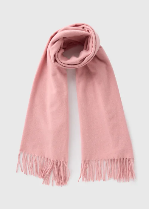 Pink Tassel Scarf - One Size Image 1