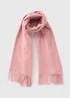 Pink Tassel Scarf - One Size Image 1