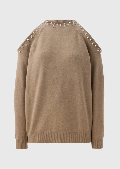 Et Vous Camel Cold Shoulder Jumpers - 8 Image 4