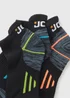 3 Pack JCB Black Trainer Work Socks - Sizes 6 - 8.5 Image 2