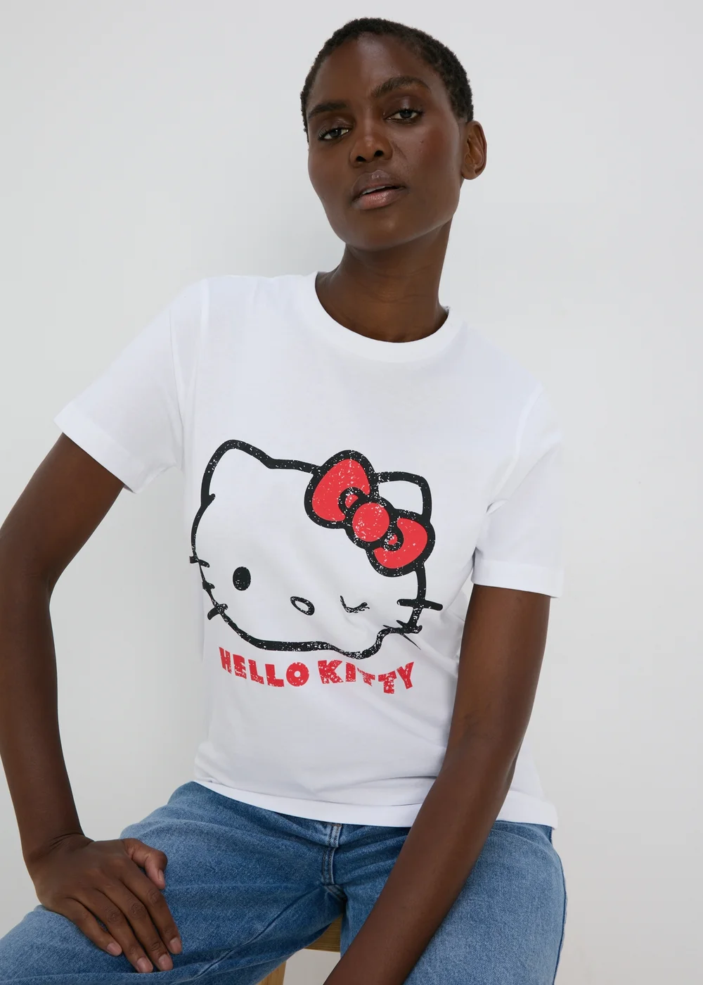White Hello Kitty T-Shirt - S Image 1