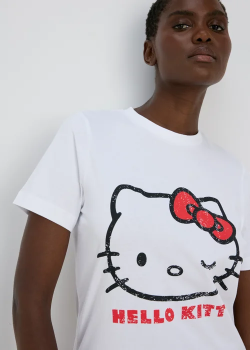 White Hello Kitty T-Shirt - S Image 3