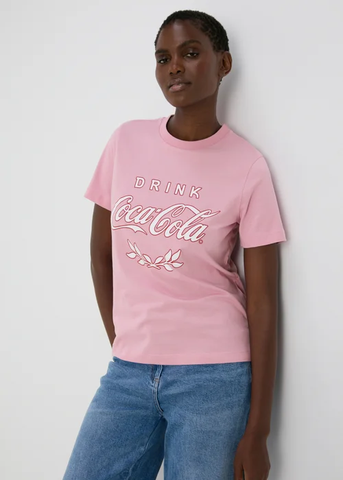 Pink Coca Cola T-Shirt - S Image 1