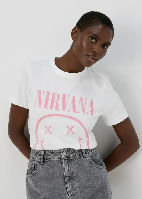 Grey Nirvana T-Shirt - Small Image 1