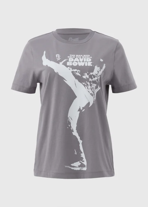 Grey David Bowie T-Shirt - S Image 5