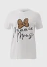 Cream Minnie Mouse Bow T-Shirt - Small Image 5