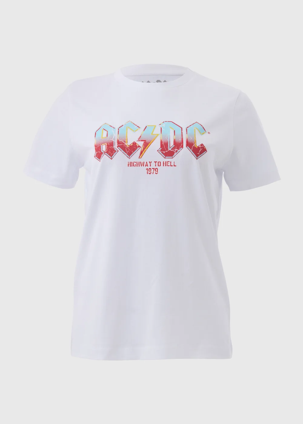 White ACDC T-Shirt - Small Image 5