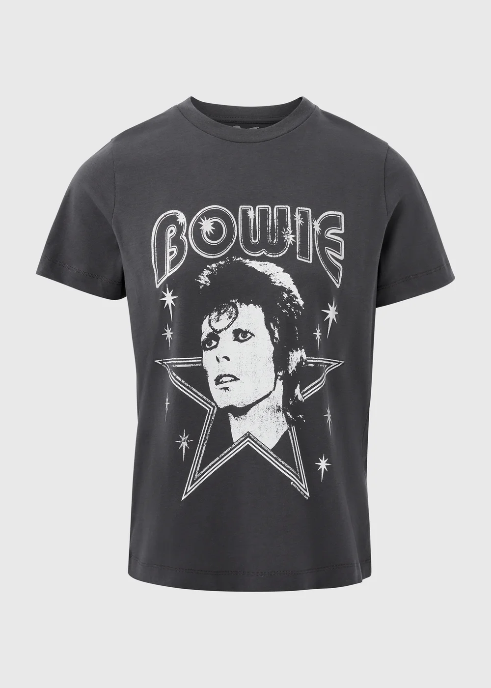 David Bowie Grey Bowie Graphic T-Shirt - S Image 5