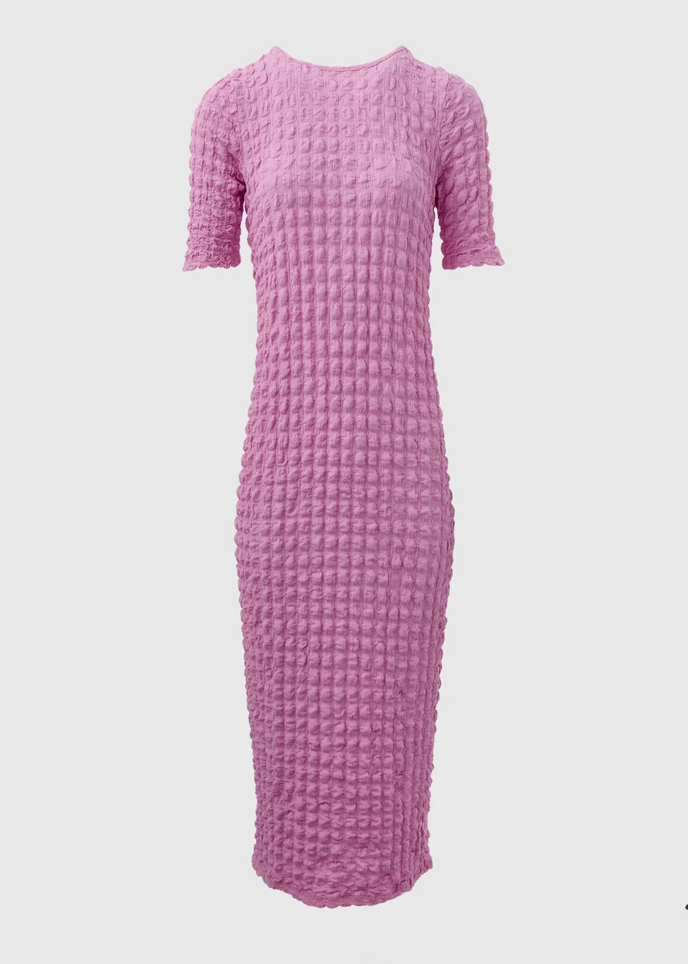 Pink Hyper Texture Midi Dress - Size 8 Image 5