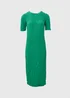 Green Hyper Texture Midi Dress - Size 8 Image 5