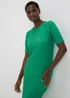 Green Hyper Texture Midi Dress - Size 8 Image 3