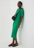 Green Hyper Texture Midi Dress - Size 8 Image 1
