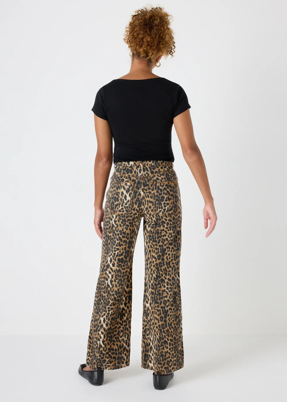 Brown Animal Straight Leg Jeans - 8/L29 Image 2