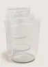 3 Pack Clear Jugs (2L, 1L, 0.5L) Image 2