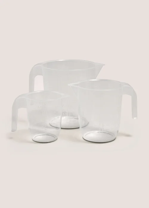 3 Pack Clear Jugs (2L, 1L, 0.5L) Image 1