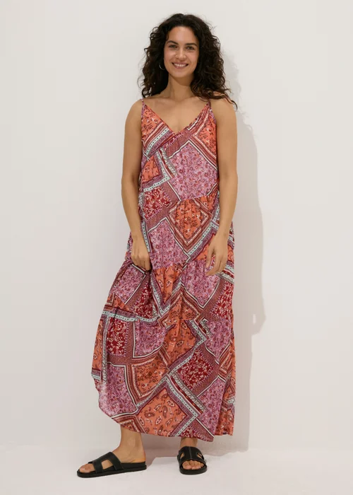 Multicolour Patchwork Print Cami Dress - 8 Image 1