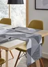 Catherine Lansfield Grey Larsson Geo Cotton Dining Table Runner (32x220 cm) - Large Image 3