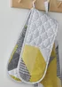 Catherine Lansfield Ochre Larsson Geo Cotton Kitchen Double Oven Glove - One Size Image 2