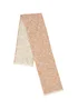 Pineapple Elephant Terracotta Textured Frayed Edge Cotton Dining Table Runner (33x220 cm) - Large Image 1