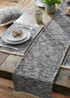 Pineapple Elephant Black Textured Frayed Edge Cotton Placemat Pair (30x46 cm) - One Size Image 3