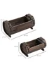 Outsunny Brown Wooden Flower Plant Pot 2PCs (56L) - One Size Image 3