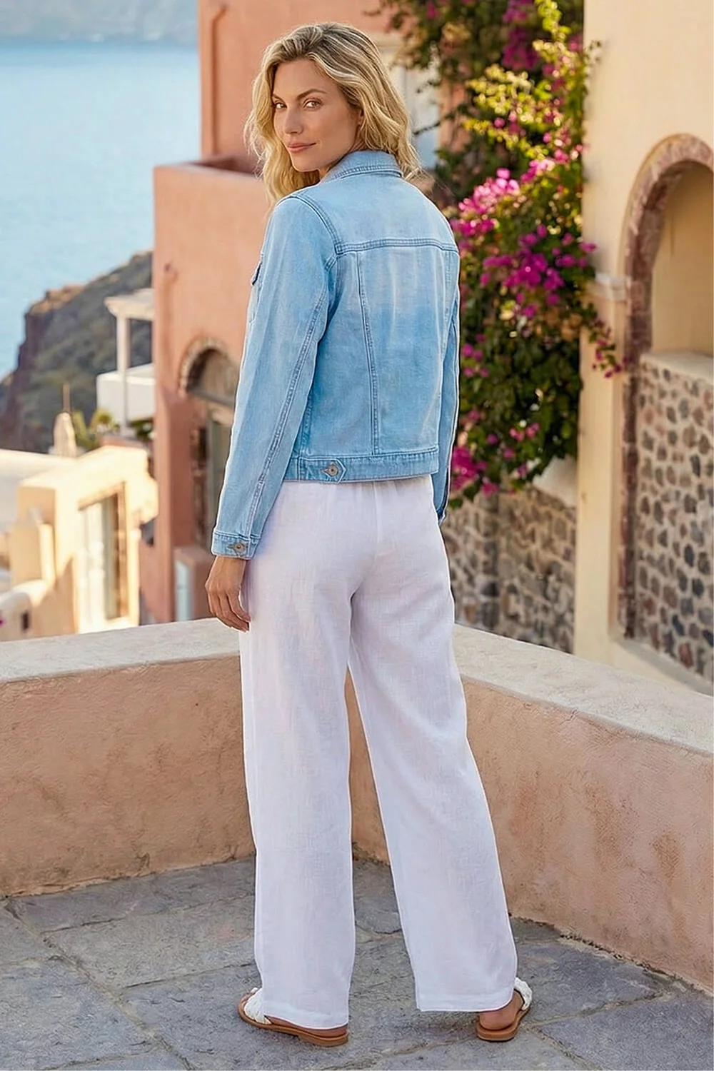 Roman Light Blue Classic Cotton Denim Jacket - 18 Image 3