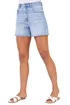 Roman Light Blue Washed Denim Stretch Shorts - 12 Image 1