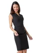 Roman Black Sleeveless Ruched Bodycon Stretch Dress - 12 Image 1