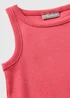 Girls Coral Ribbed Dress (7-15yrs) - Age 7 Years Image 2