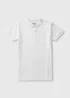 Boys White Polo Shirt (7-15yrs) - Age 7 Years Image 1