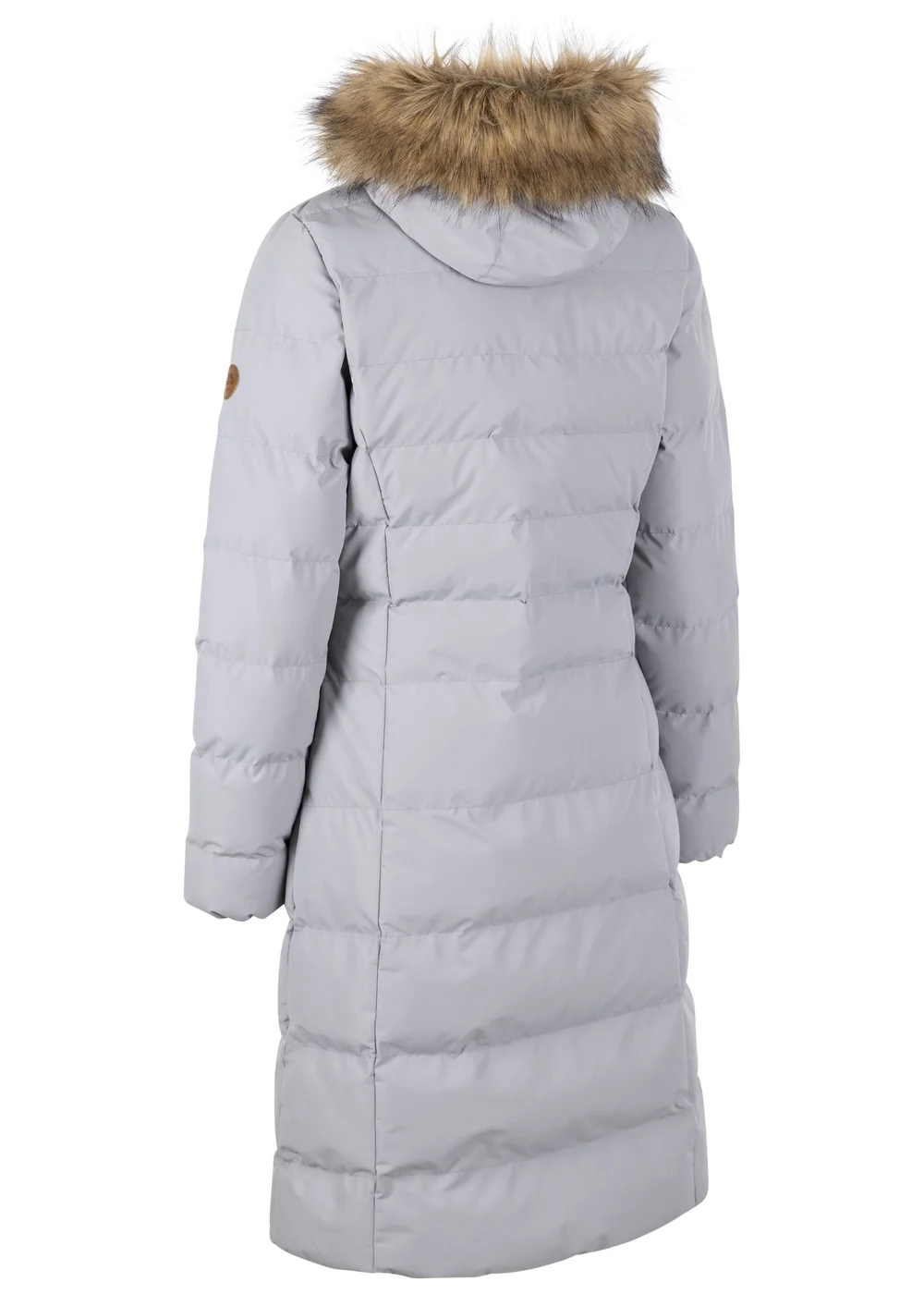 Trespass White Audrey Padded Long Jacket - S Image 2