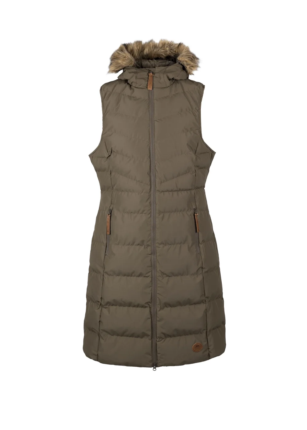 Trespass Khaki Audrey Gilet - S Image 1