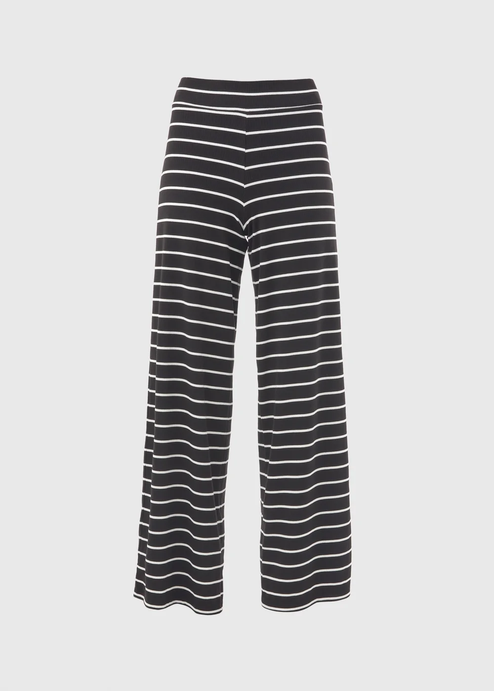 Black Stripe Wide Leg Co Ord Trousers - 8 Image 4