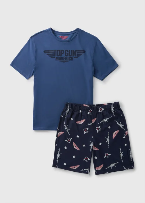 Blue Top Gun Pyjama Set - Extra small Image 3
