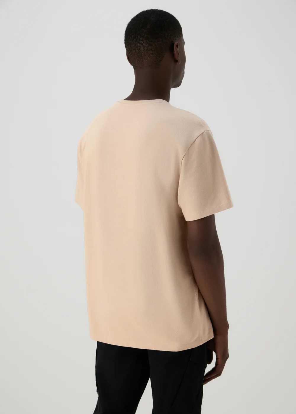 Stone Textured Slogan T-Shirt - S Image 2