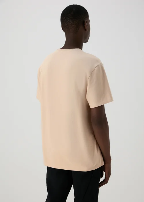 Stone Textured Slogan T-Shirt - S Image 2