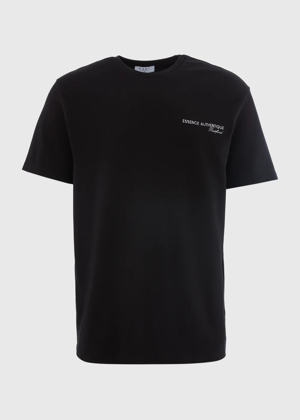 Black Embroidered T-Shirt - S Image 4